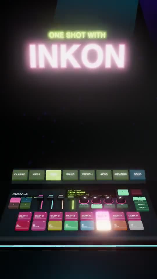 GBX-4 groovebox in 3D